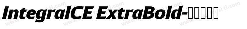IntegralCE ExtraBold字体转换